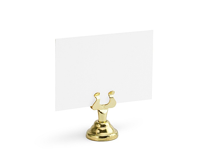 PD SUPORT NUMERE MASA, Place card holder, gold, 4cm PCH2-4-019 [2]