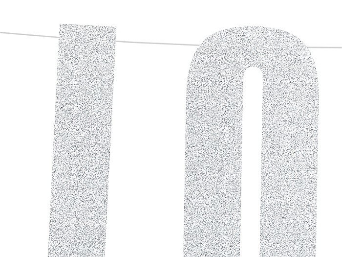 PD BANNER Love, silver, 21x55cm GRL71-018B [2]