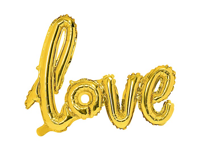 PD BALON FOLIE ALUMINIU Love, 73x59cm, gold FB15M-019 [1]