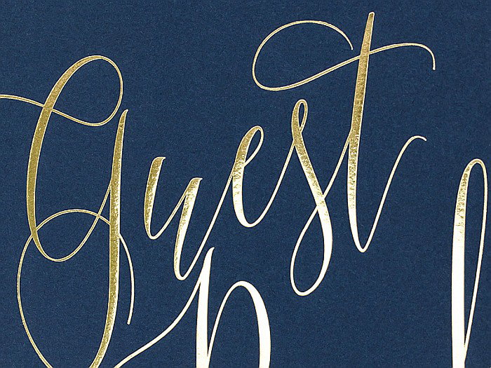 CARTE DE OASPETI 20*24.5CM 22F NAVY BLUE CU INSCRIPTIE AURIE KWAP58-074 [3]