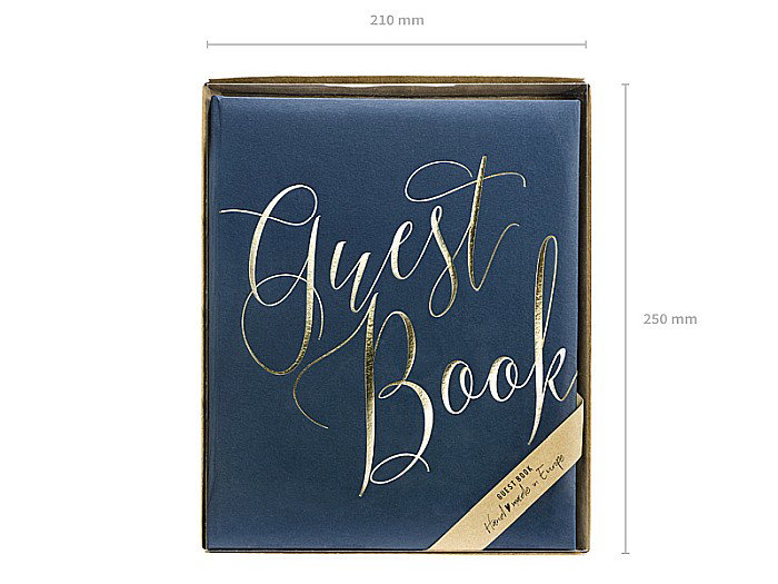 CARTE DE OASPETI 20*24.5CM 22F NAVY BLUE CU INSCRIPTIE AURIE KWAP58-074 [7]