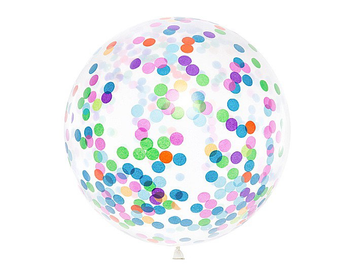 PD BALON Confetti balloon - circles, 1m, mix BK36-1-000 [1]