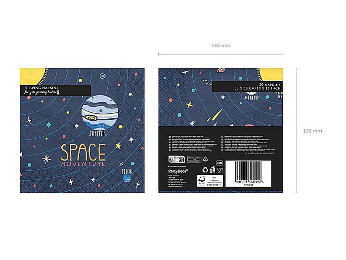 PD SERVETELE HARTIE 33*33CM SPACE PARTY 20/SET SP33-57 [7]