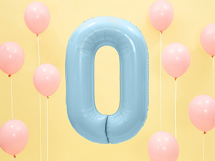 PD BALON FOLIE ALUMINIU Number "0", 86cm, light blue FB1P-0-001J [2]