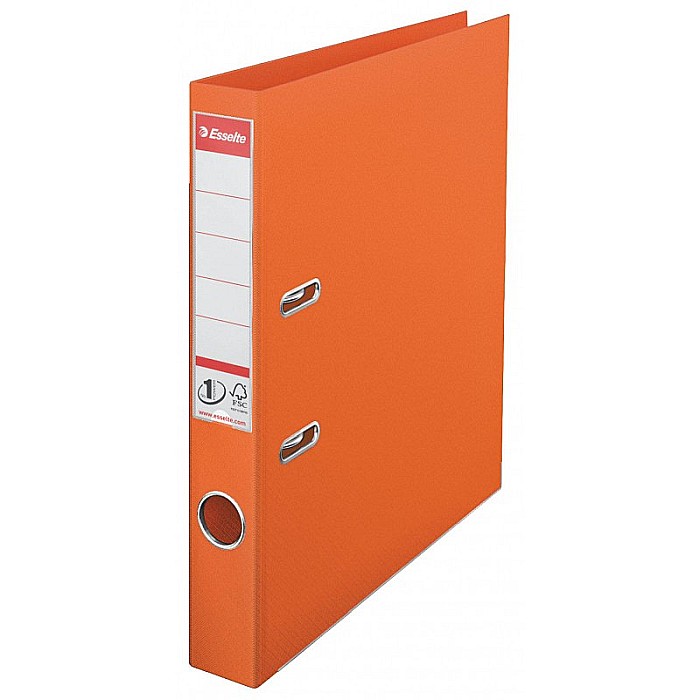 BIBLIORAFT PLASTIFIAT ESSELTE 5CM PORTOCALIU ES81171 [1]