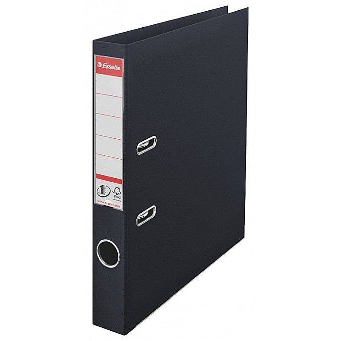 BIBLIORAFT PLASTIFIAT ESSELTE 5CM NEGRU ES81197 [1]