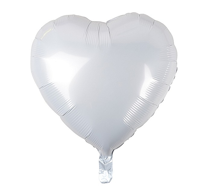 GOD BALON FOLIE ALUMINIU Heart, white, 46cm HS-S18BL [1]