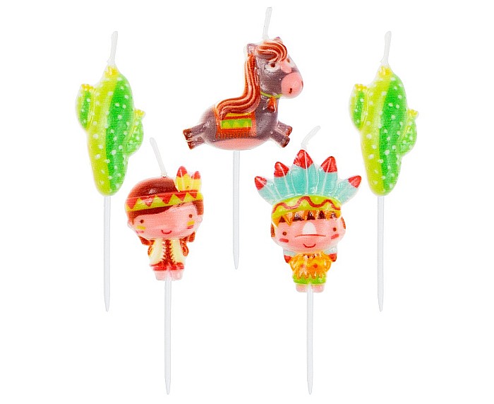 GOD LUMANARI TORT Indians, 8cm, 5/set PF-SPID [1]