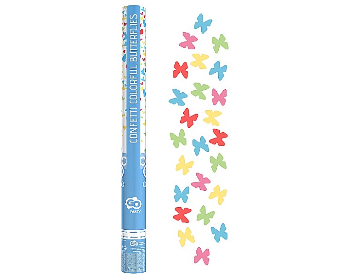 GOD CONFETTI Confetti cannon Colourful Butterfly, 60cm JC-KPKMO60 [1]