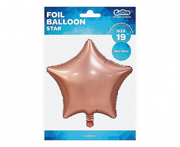 GOD BALON FOLIE ALUMINIU Star, 44cm, mat rose gold BG-HMRZ [2]