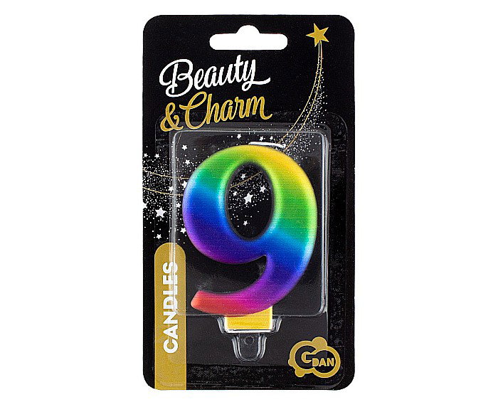 GOD LUMANARI TORT Number 9, galaxy, 8cm PF-SCG9 [2]