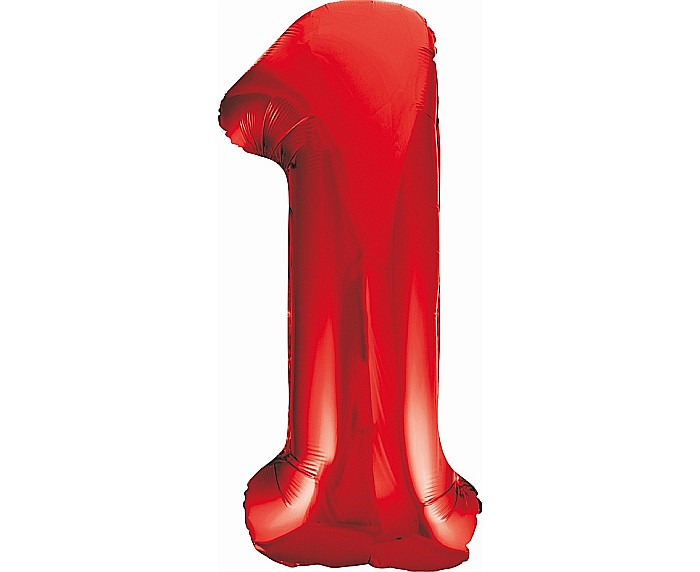 GOD BALON FOLIE ALUMINIU Number 1, red, 85cm BC-HCW1 [1]