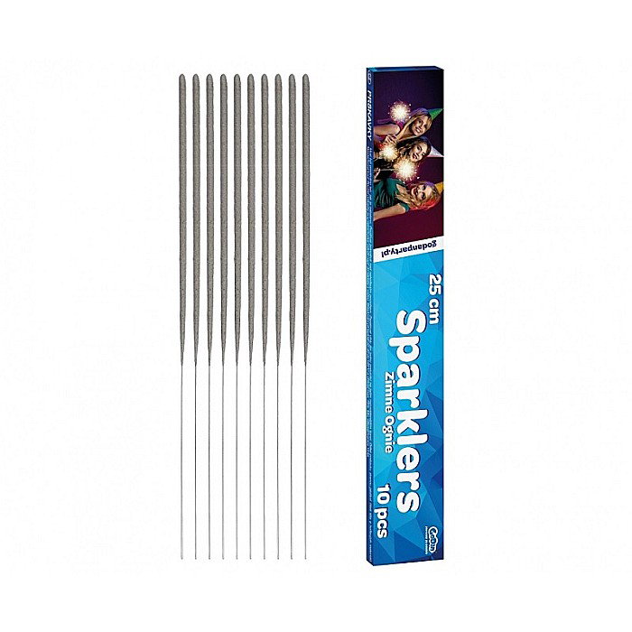 ARTIFICII STELUTE, SILVER,  25CM 10/SET ZO25/10 [3]