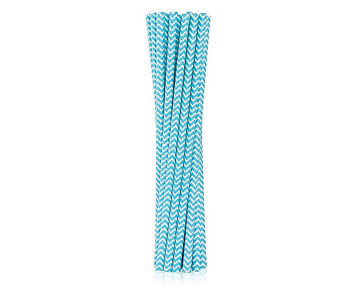 GOD PAIE DIN HARTIE PENTRU BAUTURI light blue chevron, 12/set RP-JP12 [1]