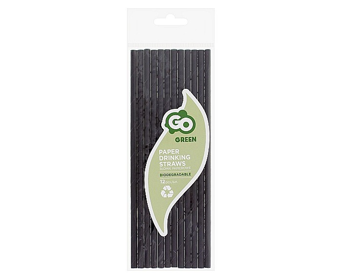 GOD PAIE DIN HARTIE PENTRU BAUTURI black, 19.7cm, 12/set RP-CZ12 [2]
