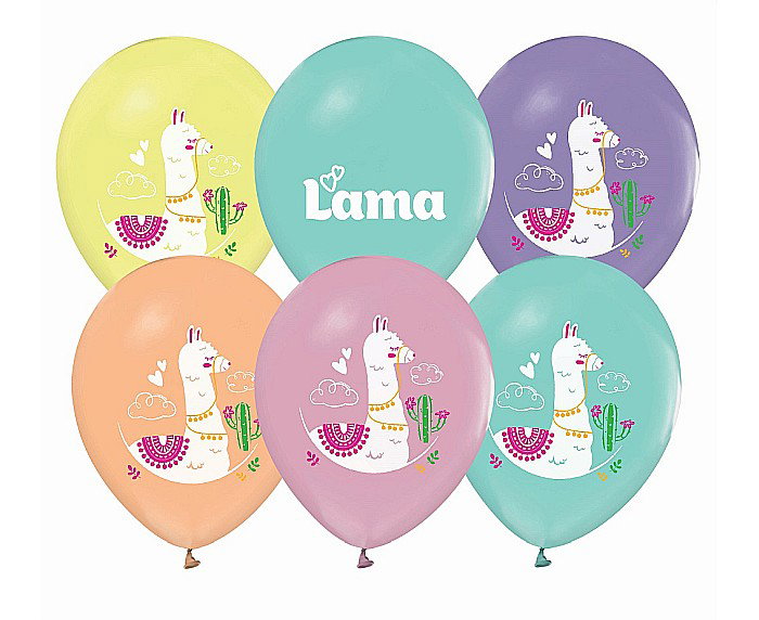 GOD BALOANE LATEX LLAMAS 30CM 5/SET GZ-LAM5 [1]