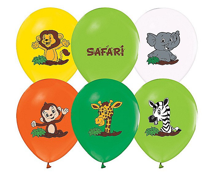 GOD BALOANE LATEX SAFARI 30CM 5/SET GZ-SAF5 [1]