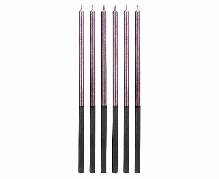 GOD LUMANARI TORT Platinum, lilac 14.5cm, 6/set 7C-SPLI [1]