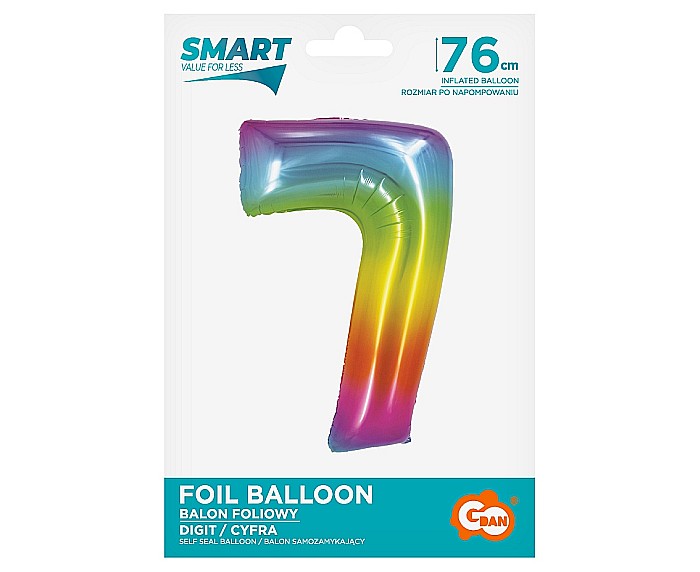 GOD BALON FOLIE ALUMINIU SMART 7 RAINBOW 76CM CH-STC7 [2]