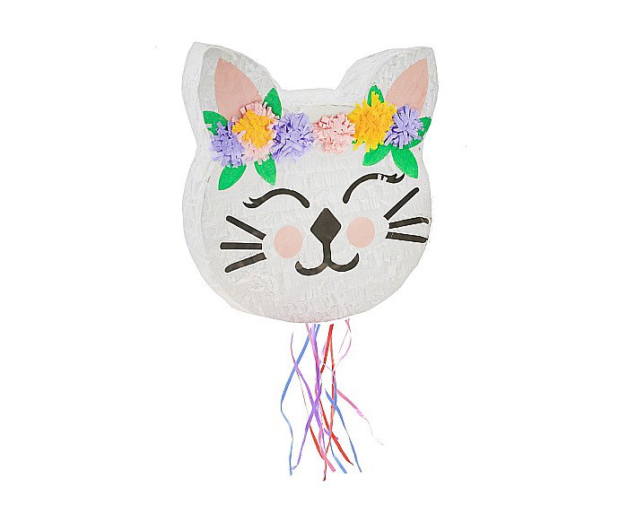 GOD PINATA PARTY CAT WITH FLOWERS 33*35*7.5CM WM-PKKW [1]