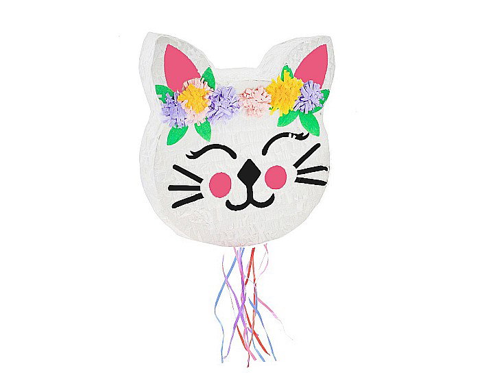 GOD PINATA PARTY CAT WITH FLOWERS 33*35*7.5CM WM-PKKW [2]