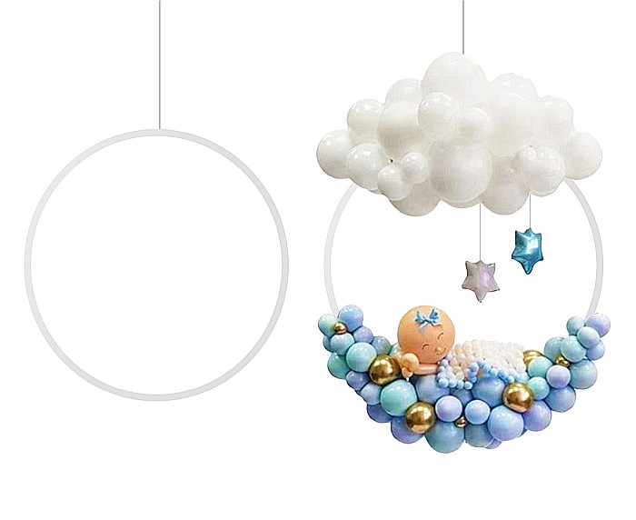 GOD CADRU SUSPENDAT PENTRU DECOR BALOANE ROTUND 78CM GA-SKOL [1]