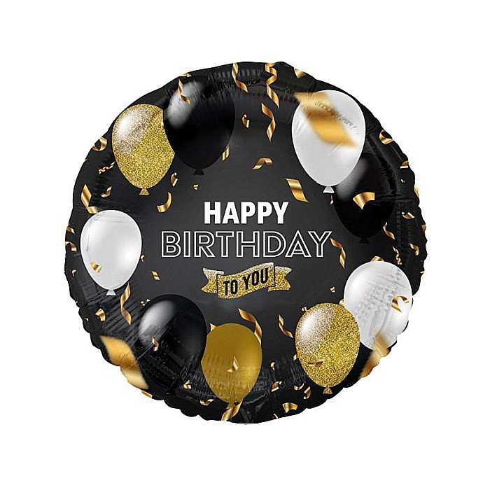 GOD BALON FOLIE ALUMINIU BEAUTY&CHARM HAPPY B.DAY TO YOU 45CM FG-OBEB [1]