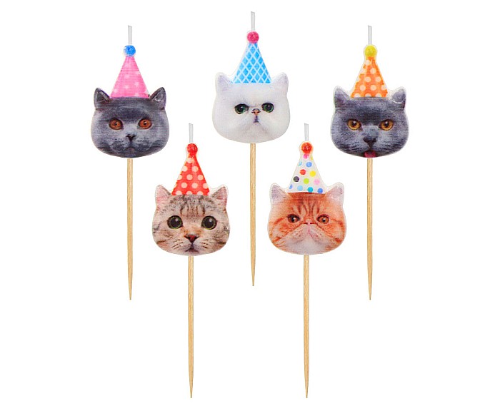 GOD LUMANARI TORT Pick candles, Cats, 5/set SF-SPKO [1]