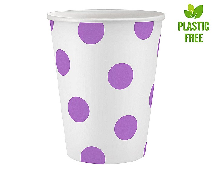GOD PAHARE CARTON Polka Dots, lavanda, 250ml 6/set PW-KPGL [2]