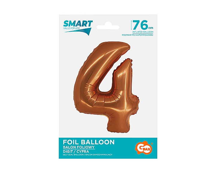 GOD BALON FOLIE ALUMINIU SMART 4 CUPRU 76CM CH-SMD4 [2]