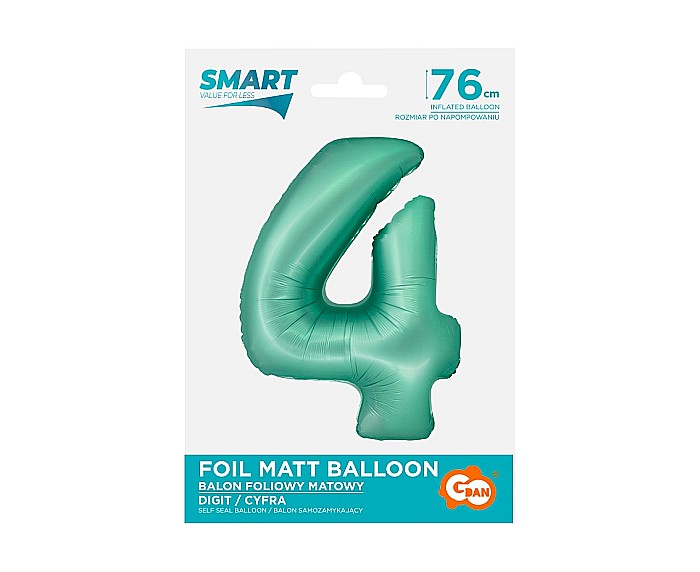 GOD BALON FOLIE ALUMINIU SMART 4 MAT MINT 76CM CH-SMT4 [2]