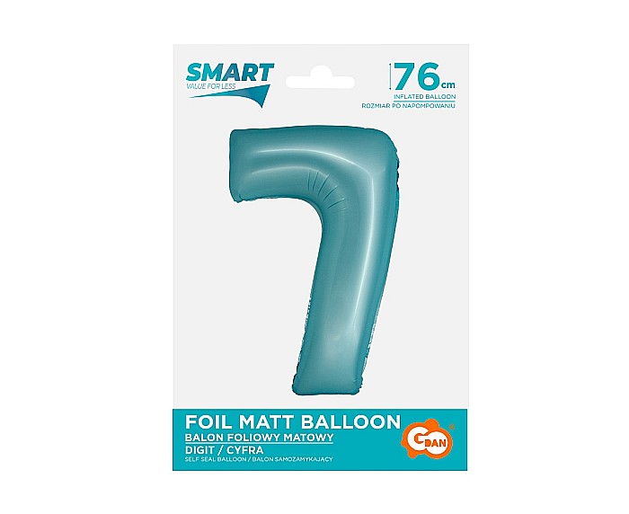 GOD BALON FOLIE ALUMINIU SMART 7 MAT LIGHT BLUE 76CM CH-SJN7 [2]
