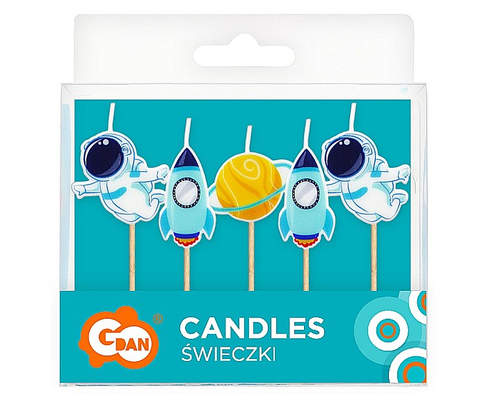 GOD LUMANARI TORT Pick candles Space, 7.5cm 5/set SF-PKOS [2]