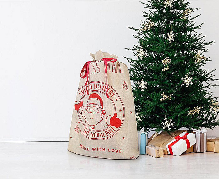 GOD SAC MOS CRACIUN Xmas, jute bag, 70*100cm NW-WSMI [3]