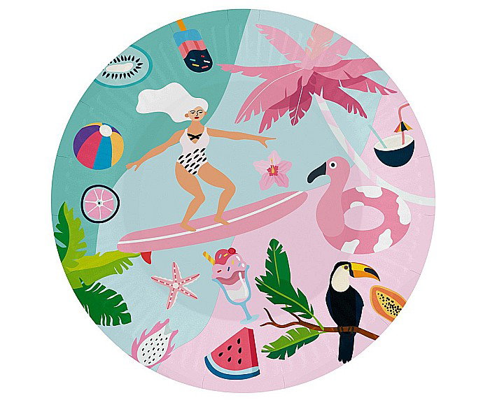 GOD FARFURII CARTON Summer collection - Let's Party, surfing, 18cm 6/set PG-TPS6 [1]