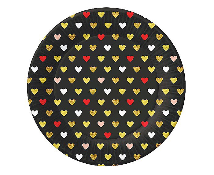 GOD FARFURII CARTON Xoxo collection black, 18cm 6/set PG-TXK6 [1]