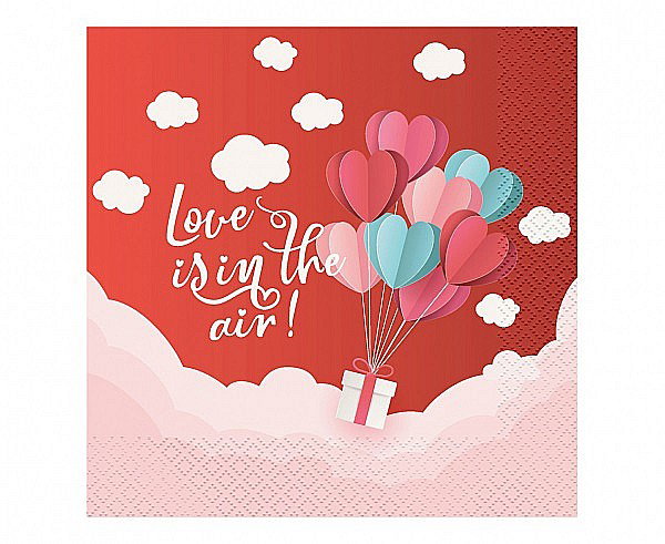 GOD SERVETELE 33*33CM 20/SET LOVE IS IN THE AIR ROSU PG-SLC2 [1]