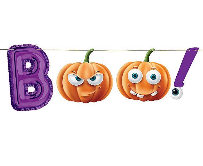 GOD GHIRLANDA DIN HARTIE Boo, purple, orange, 150cm RV-GPBO [3]