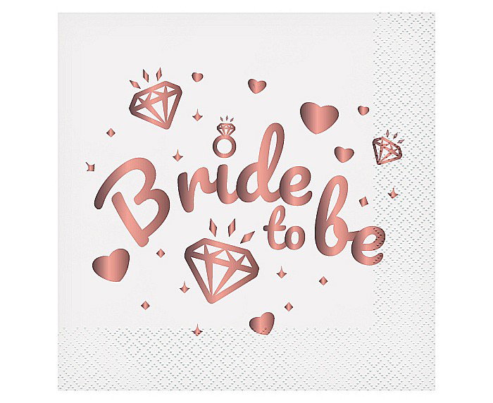 GOD SERVETELE 33*33CM 20/SET BRIDE TO BE ALBE PW-SBBB [1]