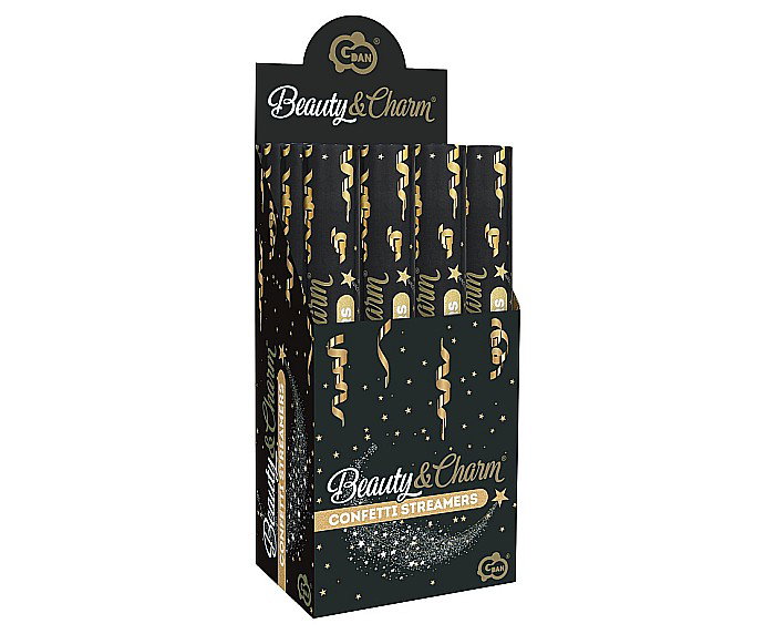 GOD CONFETTI Confetti Cannon, Streamers Gold, 40cm JC-KPSZ40 [3]