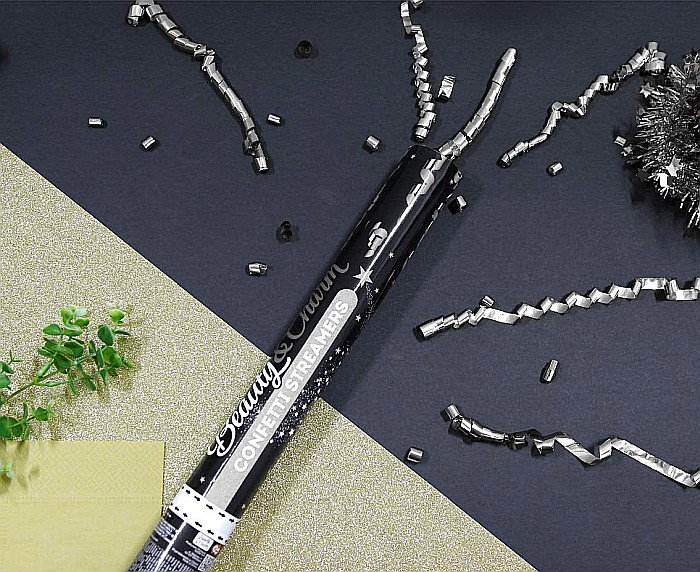GOD CONFETTI Confetti Cannon, Streamers Silver, 40cm JC-KPSS40 [2]