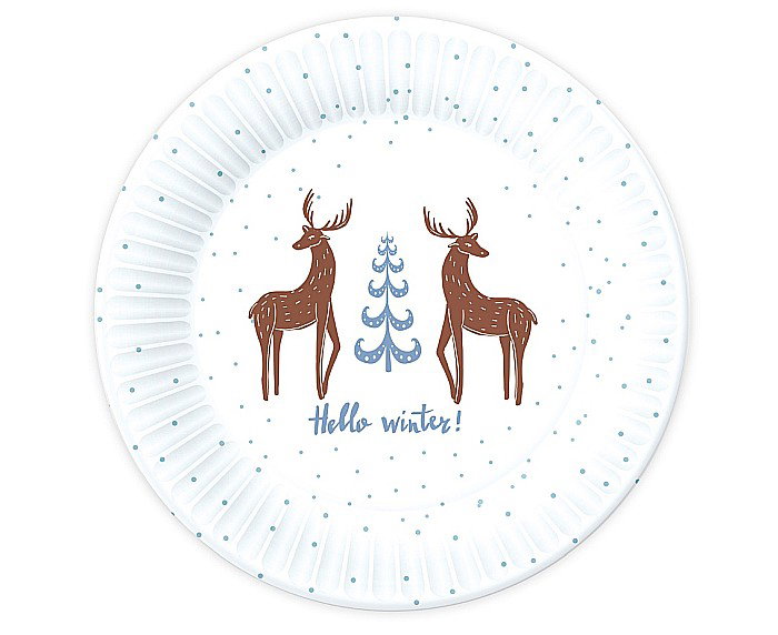 GOD FARFURII CARTON Hello Winter, white, 18cm 6/set PG-THWB [1]