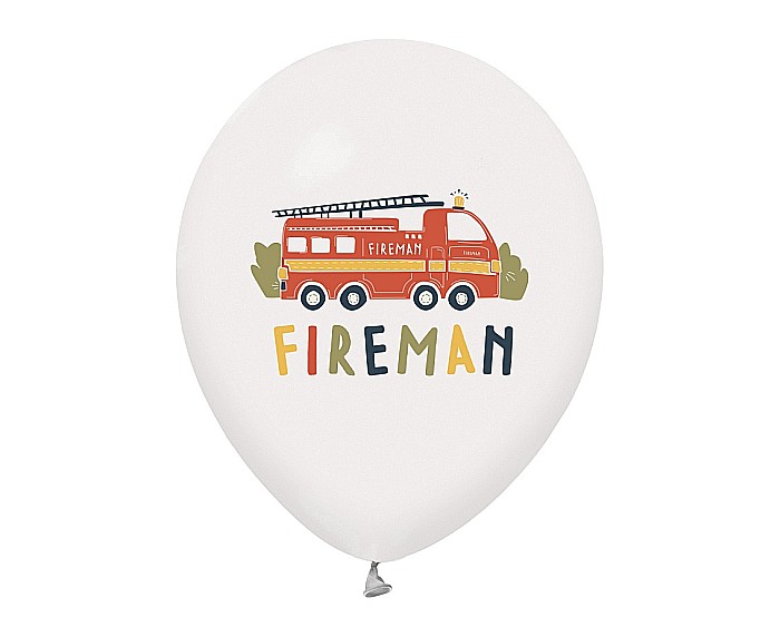 GOD BALOANE LATEX Fireman balloons, 30cm 5/set GZ-FIR5 [2]
