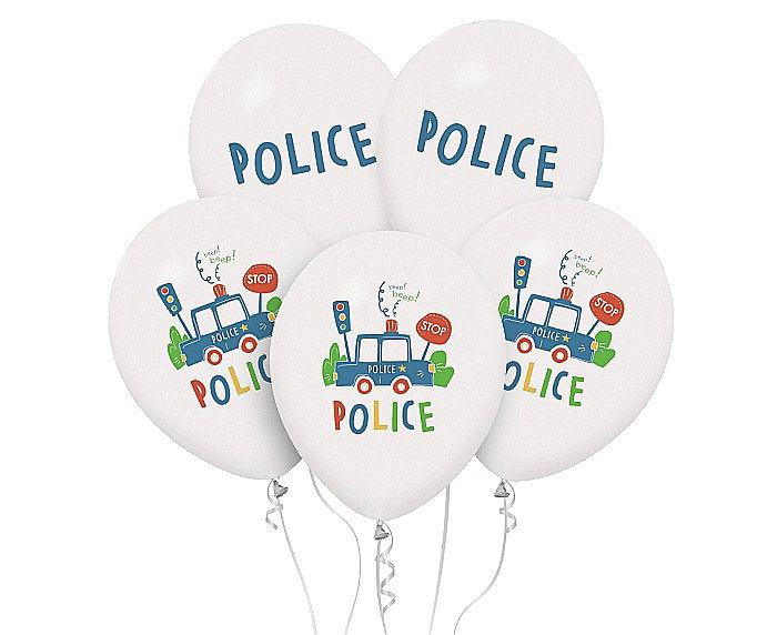 GOD BALOANE LATEX Police balloons, 30cm 5/set GZ-POL5 [1]