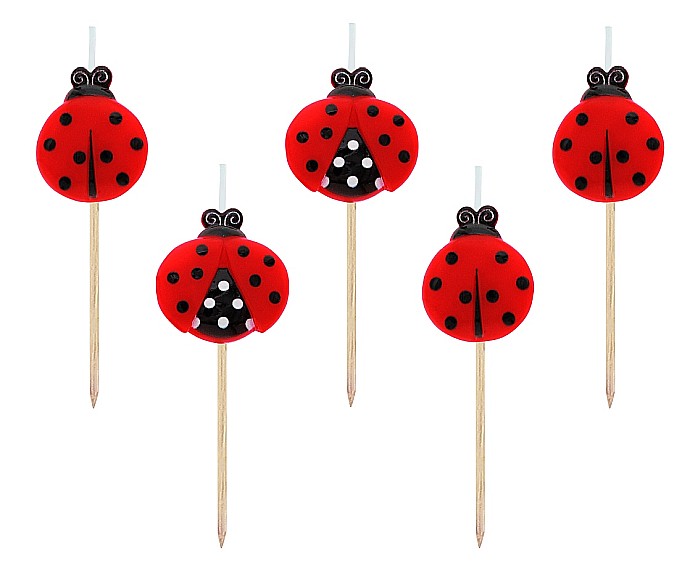 GOD LUMANARI Pick candles, Ladybugs, 7.5cm 5/set SF-PBIE [1]