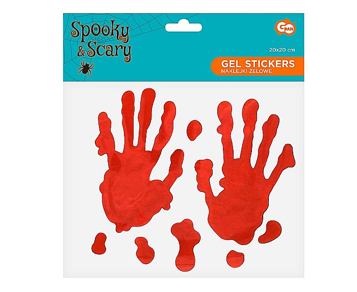 GOD STICKER CU GEL BLOODY HANDS 20*20CM PF-NZZD [2]