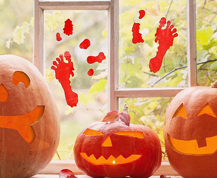 GOD STICKER CU GEL BLOODY FEET 20*20CM PF-NZZS [3]