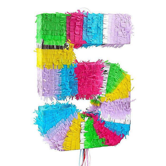 GOD PINATA PARTY CIFRA 5 50*35*7.5CM PASTEL WM-PCP5 [1]