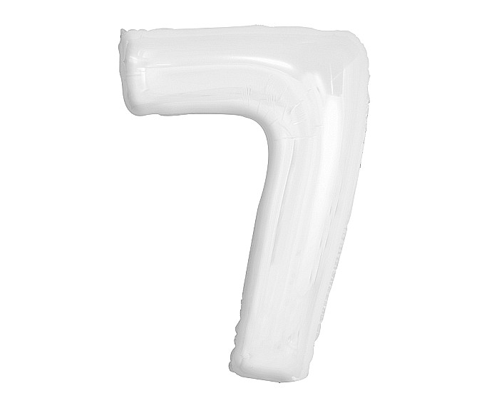 GOD BALON FOLIE ALUMINIU B&C Number 7, white, 92cm CH-B9B7 [1]