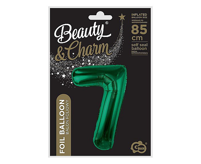 GOD BALON FOLIE ALUMINIU Number 7, bottle green, 85cm CH-B8B7 [2]